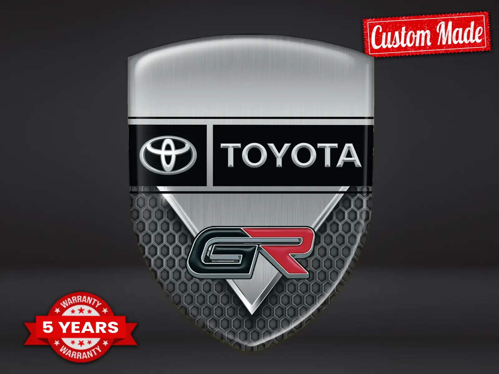 Toyota Personalized Car Emblems Elite Modern Look Robust
